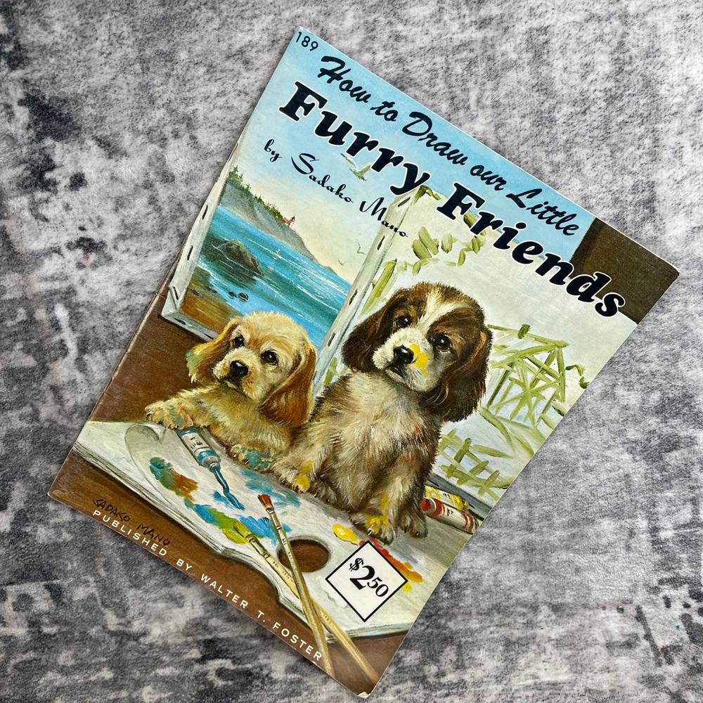 How to Draw Furry Friends Art Book Walter Foster Sadako Mano 189 Animals Dog